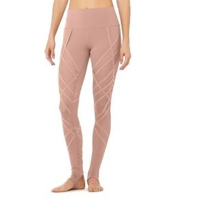 Alo Yoga High-Waist Wrapped Legging Blush Pink S